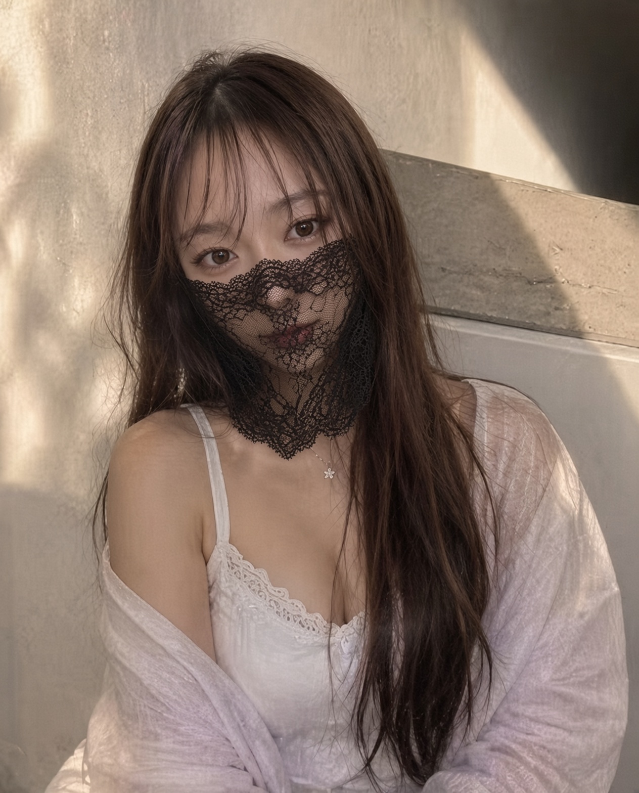 White lace girl